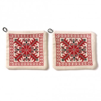 Embroidered Potholders - Hebron